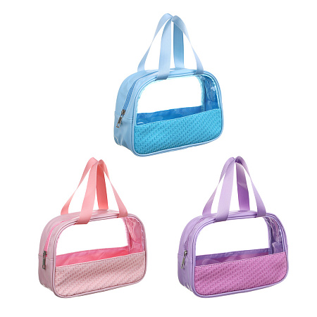 ЮL Косметичка банная с ручками, ПВХ, 24,5х16,5х7см, 3 цвета