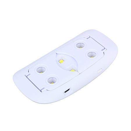 ЮL Лампа-мини UV/LED с USB проводом, 13,1х6,7х1,9см, 6W, пластик, белая