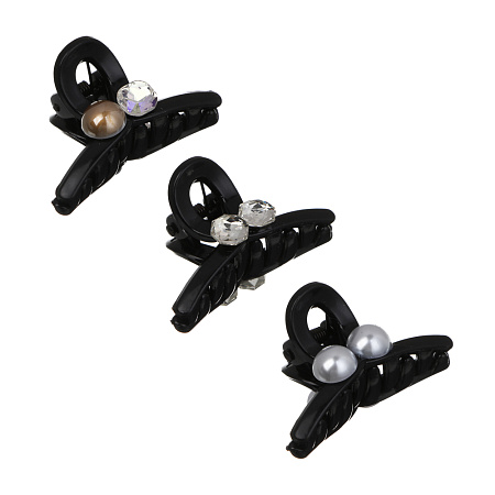 Краб для волос, тм ЮНИLOOK, 4,5см, пластик, 3 дизайна, #12