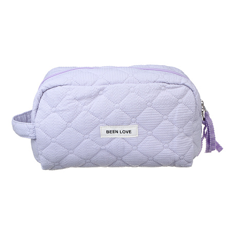 ЮL Косметичка стеганая дутая с боковой ручкой Килт, 100% ПЭ, 24х13х10см, 2 цвета