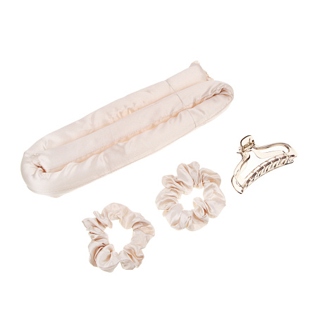 ЮНИLOOK Набор для завивки локонов (бигуди-лента, 2 резинки, краб), полиэстер, 3 цвета, ACS25-20