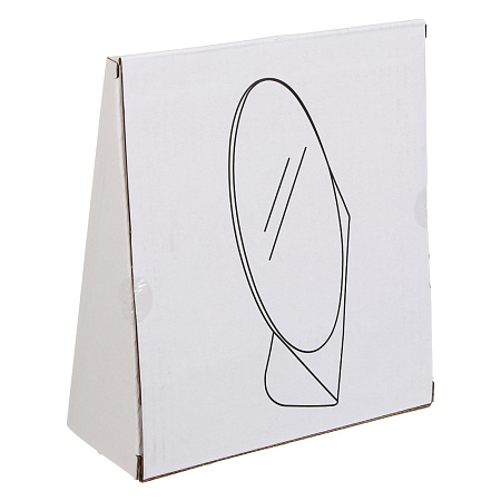 ЮНИLOOK Тинес Зеркало настольное на металлической подставке, железо, стекло 17х15х5,5см, беж