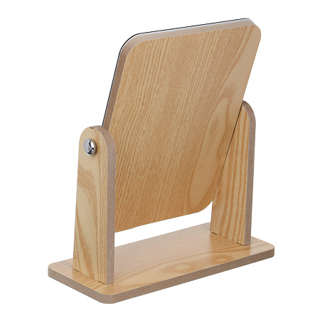 ЮНИLOOK Зеркало настольное, МДФ, стекло, 22x19,4x8,7см