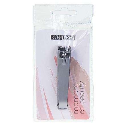 ЮНИLOOK Книпсер для ногтей с пилкой, длина лезвий 12мм, металл, 7,7см