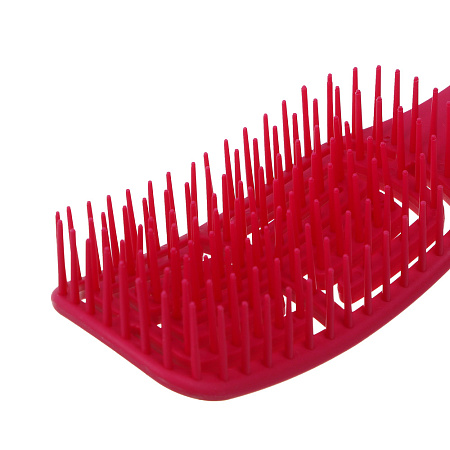 ЮНИLOOK Расческа массажная продувная, пластик, 20,5x5,5см, малиновый, МП-3