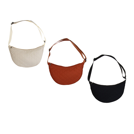 Сумка стеганая на молнии с длинным ремнем ЮL Фридом, 34x21x12 см, полиэстер, 2-3 цвета