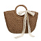 Сумка пляжная плетенная тм ЮL, 40x42см, папирус