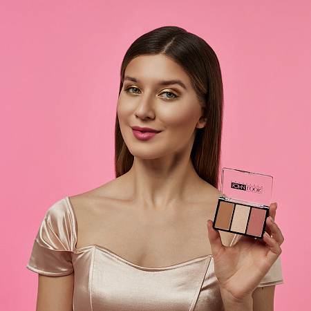 ЮНИLOOK Набор для контуринга 3 в 1, 11гр, Тон 02