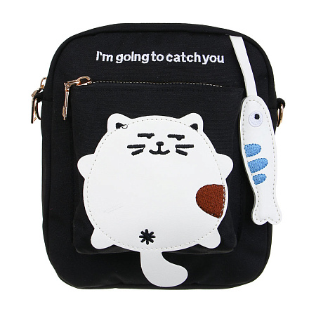 Сумка подростковая на длинном ремне с 2-мя отд. Тм ЮL Кэтч, полиэстер, 20х17х6см, 3 цвета, КЖС24-26