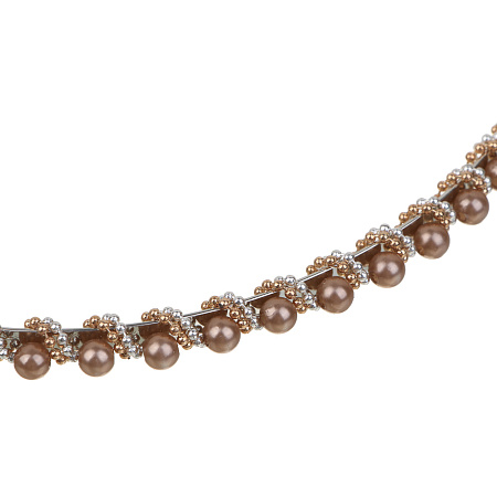 Ободок для волос ЮНИLOOK, 0,5см, пластик, металл, 6 цветов, ACS-67