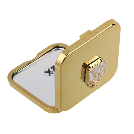 ЮНИLOOK Мирикл Зеркало карманное складное, зум х1, х2, пластик АБС, стекло, 6,3x6,3см, 3 цвета