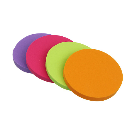 Набор спонжей для макияжа 4 шт тм ЮНИLOOK , латекс, d5,5см, 4 цвета