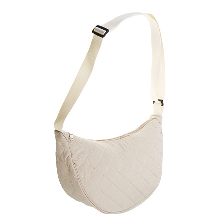 Сумка стеганая на молнии с длинным ремнем ЮL Фридом, 34x21x12 см, полиэстер, 2-3 цвета