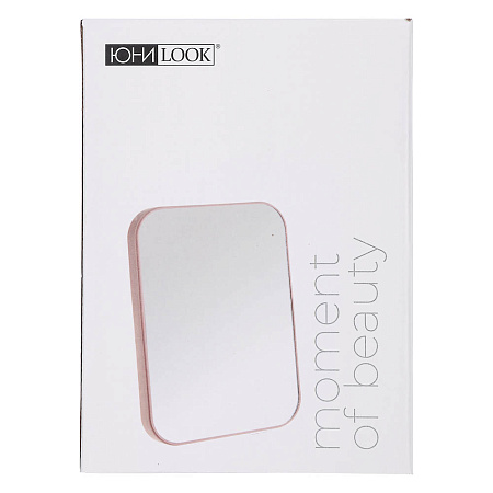 Зеркало настольное тм ЮНИLOOK пластик, стекло, 13х18см, 4 цвета, ЗН19-1