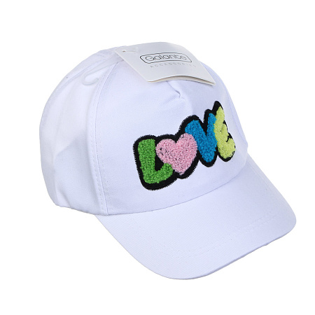 GALANTE Кепка детская, р.54, 30% хлопок, 70% полиэстер, белый, ВЛ25-03, #1