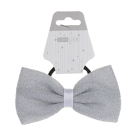 ЮНИLOOK Резинка для волос с бантиком, d5см, полиэстер, 4 цвета, ACS-133