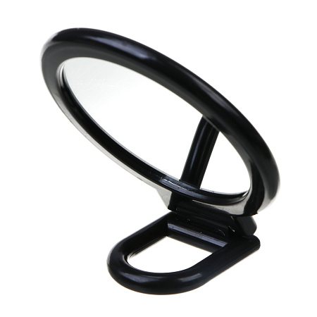 Зеркало настольное складное тм ЮНИLOOK Леон, зум х1,х2, пластик, стекло, 15,5х9,3х0,8см, черный