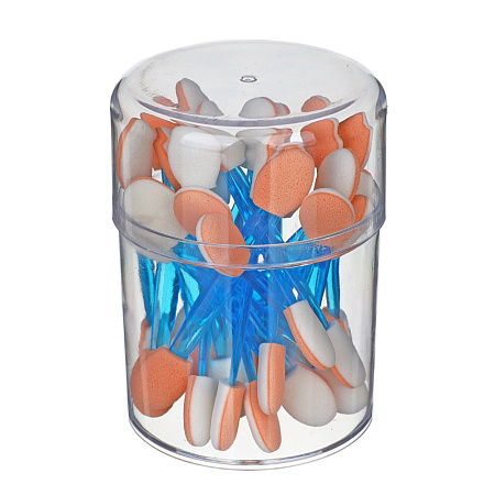 Набор аппликаторов 4-х сторонних 10 шт тм  ЮНИLOOK, латекс, пластик, 6см