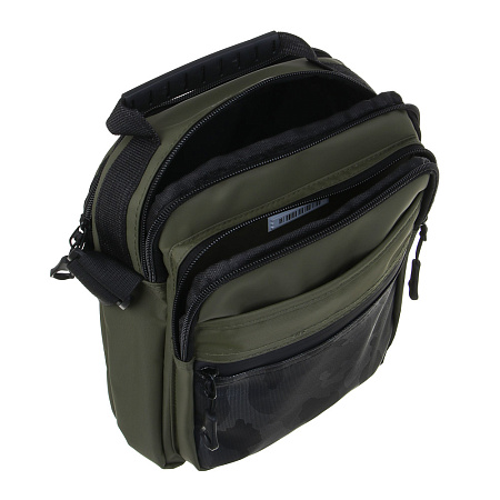 ЮL Фьючер Сумка мужская из водооталкивающей ткани, 6 отделений, ПЭ, 24х20х10см,хаки, МП-1