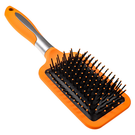 Расческа массажная тм ЮНИLOOK, пластик, силикон, 25,5см, 2 цвета