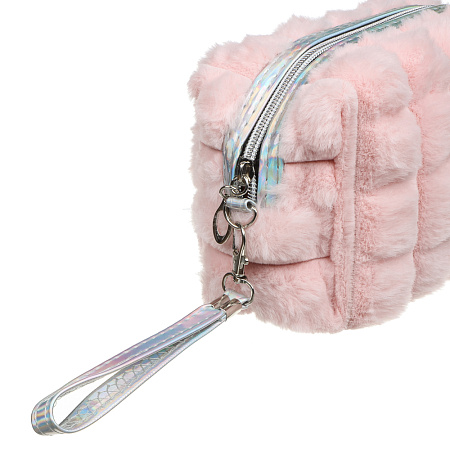 ЮL Косметичка из искусственного меха Флаффи, 100% ПЭ, 18х10х7см, 2 цвета