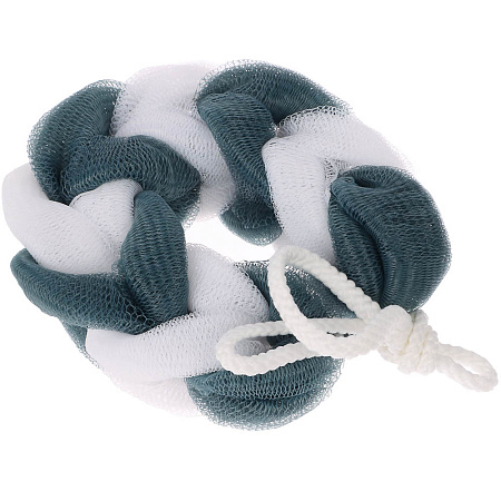 Мочалка косичка тм ЮL банная, полиэтилен, 70гр, 4-6 цветов