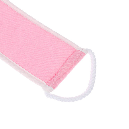 ЮL Мочалка лента банная с ручками с эффектом пилинга, сизаль, полиэстер, поролон, 68х10см, 3 цв.