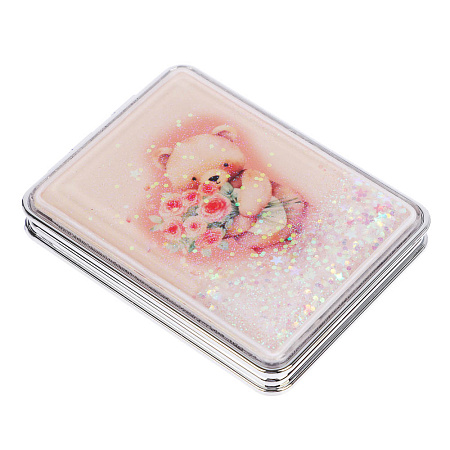 ЮНИLOOK Зеркало карманное, пластик, стекло, 8х5,8см, 6-12 дизайнов