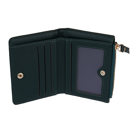 ЮL Эметта Кошелек для карт, купюр и монет, полиуретан, 11,5х9х2 см, 3 цвета, КЖ24-02