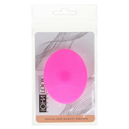 ЮНИLOOK Щеточка для умывания, силикон, 6,5х5см, 3 цвета