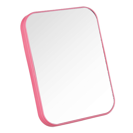 ЮНИLOOK Зеркало настольное, пластик, стекло, 13х18см, 4 цвета, ЗН19-1