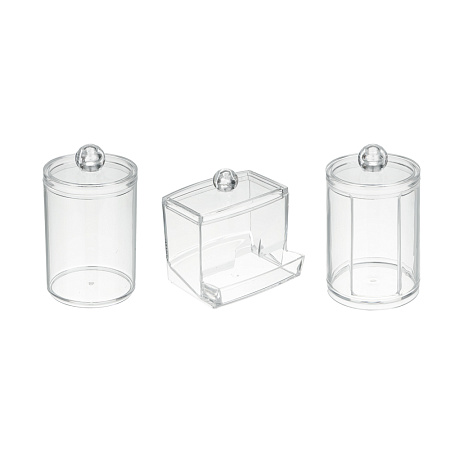 Набор органайзеров 3 штуки тм ЮНИLOOK, пластик, прозрачный, #123