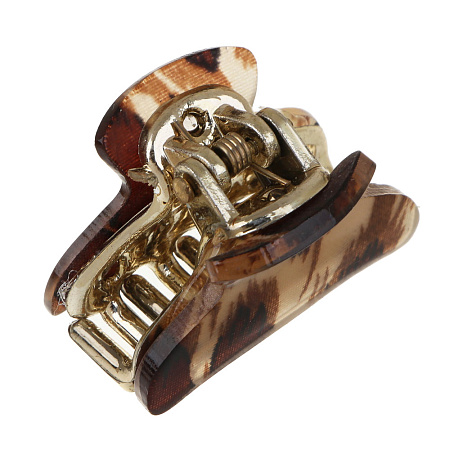 Краб для волос ЮНИLOOK, 3см, пластик, 3 дизайна, ACS-110