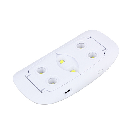 Лампа-мини UV/LED тм ЮL с USB проводом, 13,1х6,7х1,9см, 6W, пластик, белая