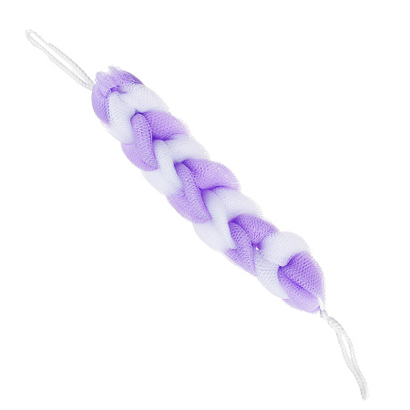 ЮL Мочалка косичка банная, полиэтилен, 70гр, 5-6 цветов