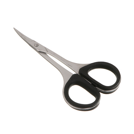 Ножницы маникюрные для кутикулы тм ЮНИLOOK, сталь, силикон, 9 см, 2 цвета