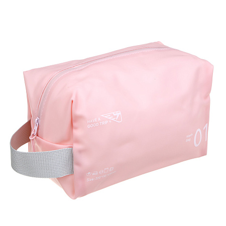 Косметичка водонепроницаемая с боковой ручкой тм ЮL, ПВХ, 22х11х12см, 2 цвета