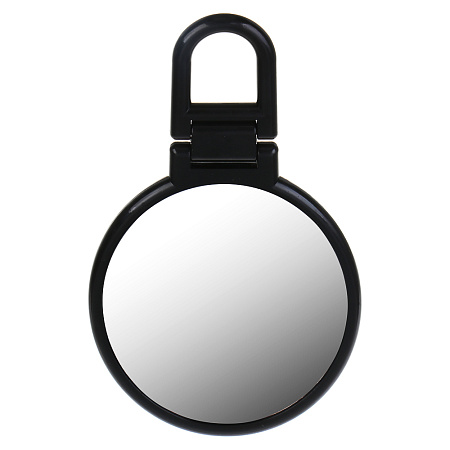 Зеркало настольное складное тм ЮНИLOOK Леон, зум х1,х2, пластик, стекло, 15,5х9,3х0,8см, черный