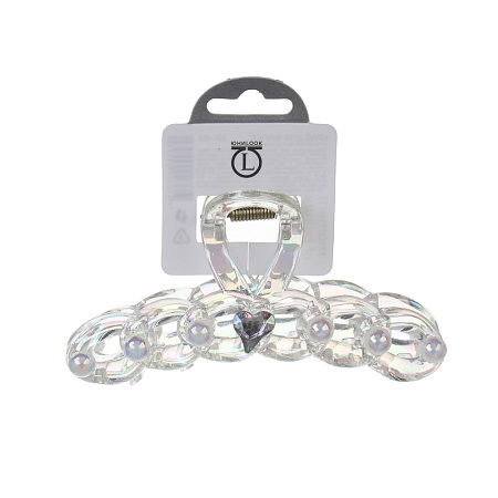 Краб для волос, тм ЮНИLOOK, 10-11см, пластик, 3 дизайна, #2