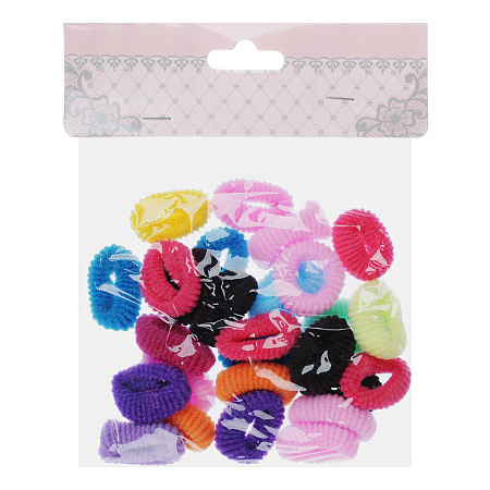 BERIOTTI Набор резинок для волос 24шт, полиэстер, 3см, арт.FG-3009