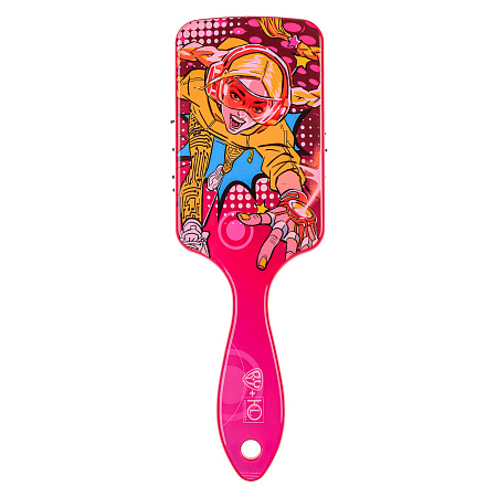 ЮНИLOOK Расческа массажная 3D, пластик, 21,7х6,8см, 3-4 дизайна