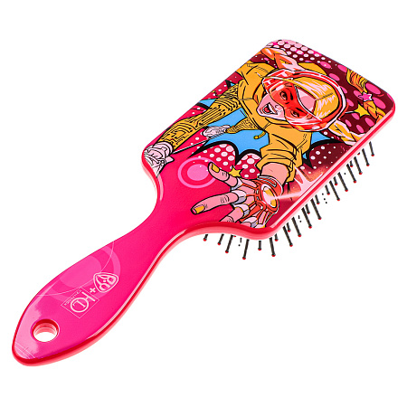 ЮНИLOOK Расческа массажная 3D, пластик, 21,7х6,8см, 3-4 дизайна