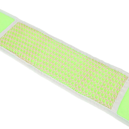 ЮL Мочалка лента банная с ручками с эффектом пилинга, сизаль, полиэстер, поролон, 68х10см, 3 цв.