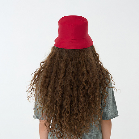 GALANTE Панама с цветным подкладом, р.56-58, 100% полиэстер, красный, ВЛ25-09, #2