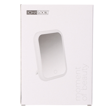 ЮНИLOOK Зеркало с LED-подсветкой, USB, 3xAA, пластик, стекло, 20x15см