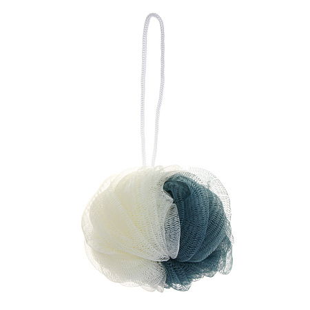 ЮL Мочалка шар хризантема с подвесом, полиэтилен, 40гр, 3 цвета, МС24-03