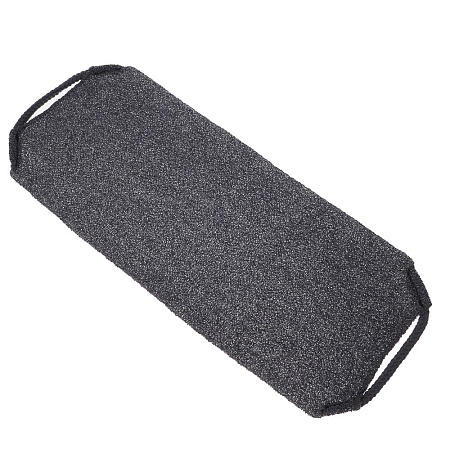 ЮL Мочалка пилинг японская для бани и душа с ручками, жесткая, полиэстер, 45х19см, 4 цвета, МС24-07