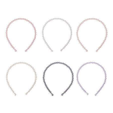 ЮНИLOOK Ободок для волос, 0,8см, пластик, 6 цветов, ACS-108
