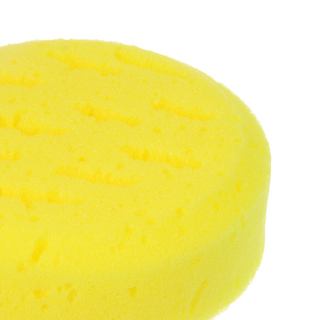 ЮL Мочалка-губка поролоновая крупнопористая с подвесом, полиуретан, 13,5х5см, 3 цвета