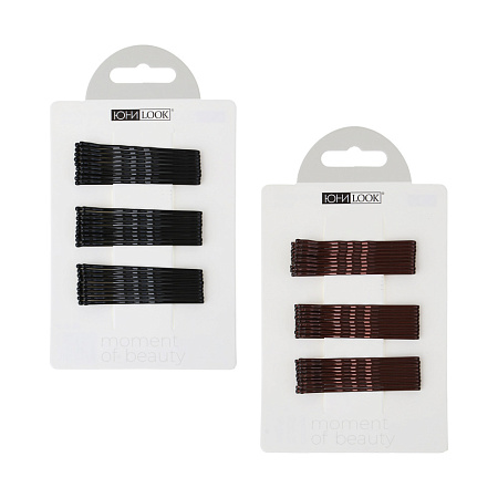 Невидимки для волос тм ЮНИLOOK, 27шт, 5см, металл, 2 цвета, ACS-30